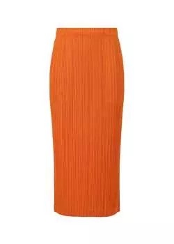 Юбка thicker bottoms 1 Pleats Please Issey Miyake, оранжевый