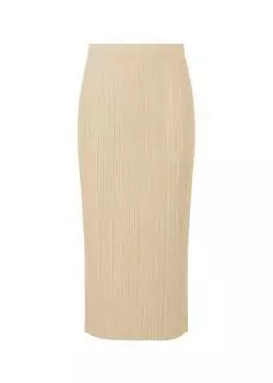 Юбка thicker bottoms 1 Pleats Please Issey Miyake, бежевый