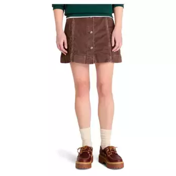 Юбка Timberland Washed Corduroy, коричневый