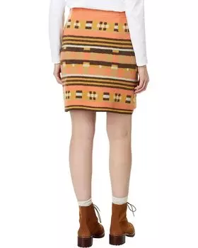 Юбка Toad&Co Heartfelt Sweater Skirt, цвет Papaya Geo Stripe