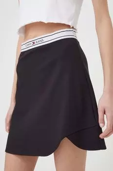 Юбка Tommy Jeans, черный