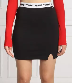 Юбка Tommy Jeans, черный