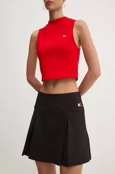 Юбка Tommy Jeans, черный