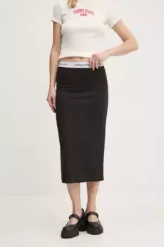 Юбка Tommy Jeans, черный