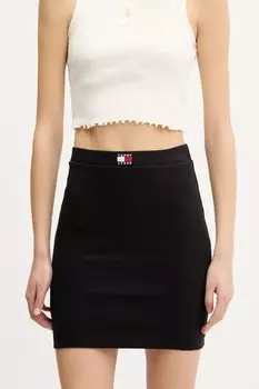 Юбка Tommy Jeans, черный
