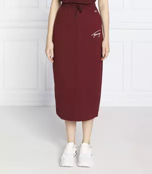 Юбка Tommy Jeans signature, бордо