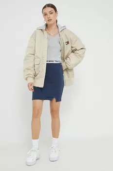 Юбка Tommy Jeans, темно-синий