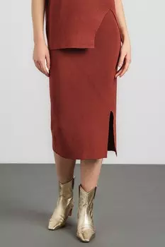 Юбка тонкой вязки Dkny, красный