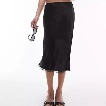 Юбка Topshop 90's Lenght, черный