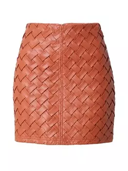 Юбка Topshop, цвет Chestnut Brown