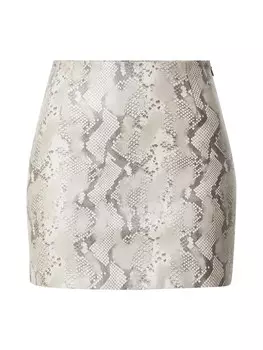 Юбка TOPSHOP, цвет Grey/Light grey