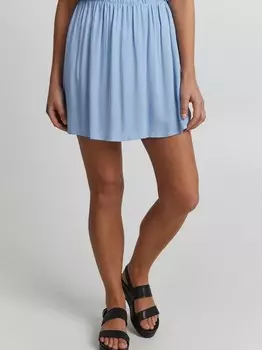 Юбка трапециевидной формы Ichi, голубой