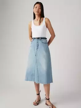 Юбка трапециевидной формы с высокой посадкой Levi's, цвет Secret Secret - Light Wash