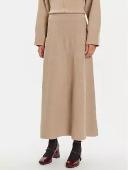 Юбка трапециевидной формы, свободного кроя Ivy Oak, бежевый