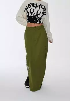 Юбка-трапеция Ed Hardy, зеленый