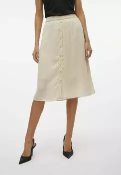Юбка-трапеция SUNNY Vero Moda, бежевый