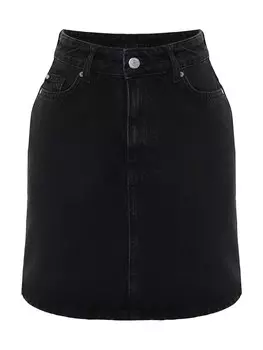 Юбка Trendyol, черный деним