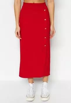 Юбка Trendyol ROK BEDRIJF, красный