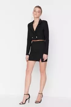 Юбка Trendyol тканая, черный