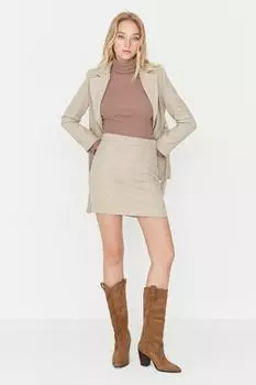 Юбка TRENDYOLMLLA, бежевый