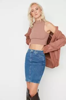 Юбка TRENDYOLMLLA, синий