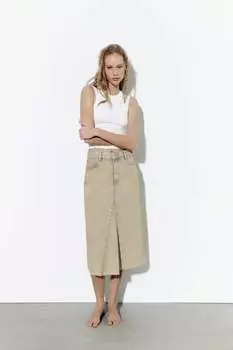 Юбка trf перекрасенная ZARA, камень