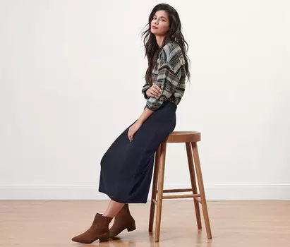 Юбка трикотажная Tchibo, темно-синий