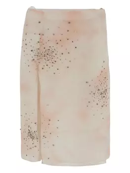 Юбка, украшенная кристаллами DES PHEMMES, белый