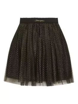 Юбка, украшенная кристаллами Dolce & Gabbana Kids, золотой