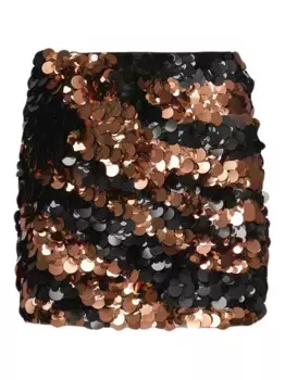 Юбка, украшенная пайетками Marciano, черный