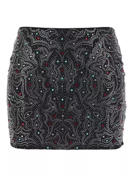 Юбка, украшенная пайетками VENUJA, черный
