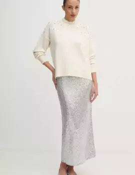 Юбка United Colors of Benetton, серебряный