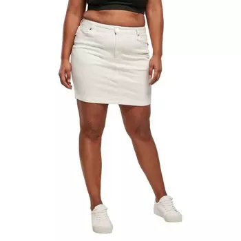 Юбка Urban Classics Organic Stretch High Waist Mini, белый