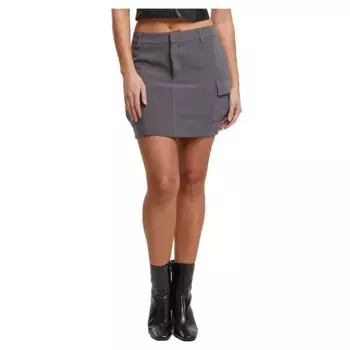 Юбка Urban Classics Patched Pocket short skirt, серый
