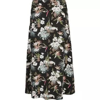 Юбка Urban Classics Viscose Midi, черный