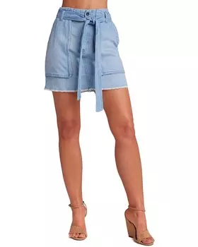 Юбка-утилита из смеси льна Bella Dahl Sunny, синий