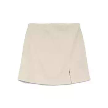 Юбка Vero Moda Lula Nelly high waist short skirt, бежевый