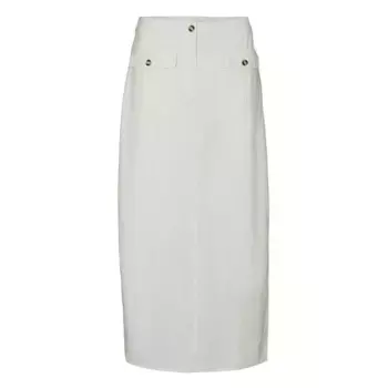Юбка Vero Moda Luna Tall midi, бежевый