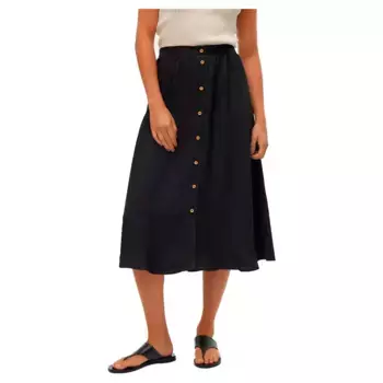 Юбка Vero Moda Melaney High Waist Long Skirt, черный