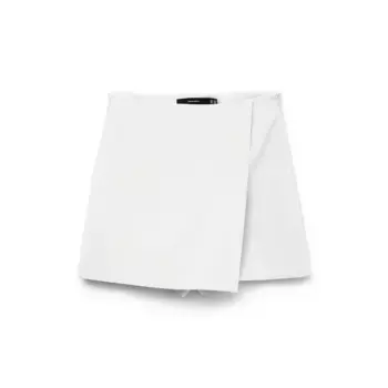 Юбка Vero Moda Melina Solid high waist short skirt, белый