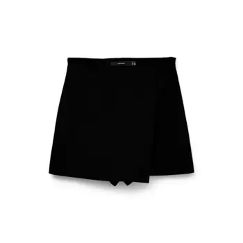 Юбка Vero Moda Melina Solid high waist short skirt, черный