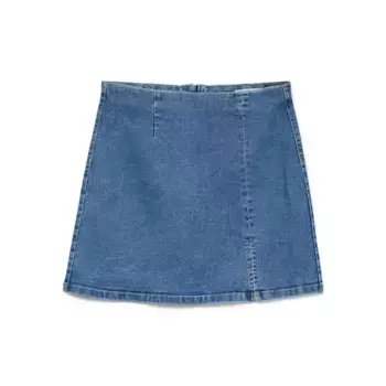 Юбка Vero Moda Nelly High Waist Short Denim Skirt, синий