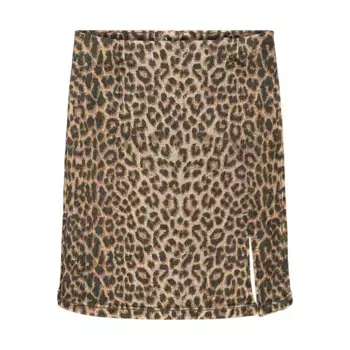 Юбка Vero Moda Nelly high waist short skirt, коричневый