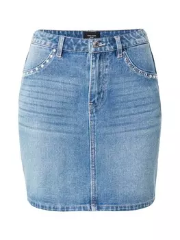 Юбка Vero Moda RICHIE, синий джинсовый