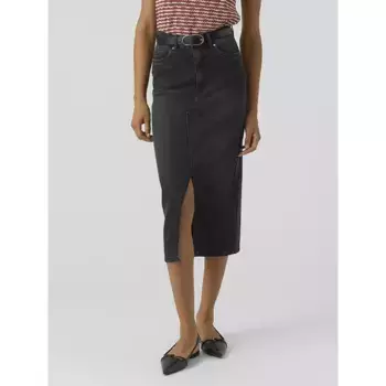 Юбка Vero Moda Veri Denim, черный