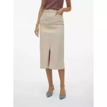 Юбка Vero Moda Wild Lucky Midi, бежевый