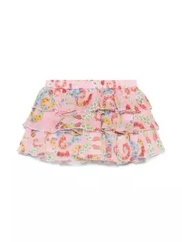 Юбка Versace Kids Barroco Flowers, розовый