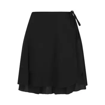 Юбка Versace Swim Wrap Skirt Black, черный