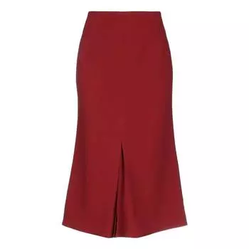 Юбка Victoria Beckham Midi, кирпично-красный