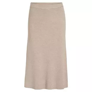 Юбка Vila Comfy Long, бежевый